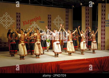 Bharatanatyam, danse dramatique, danse classique du Tamil Nadu, Inde, Asie Banque D'Images