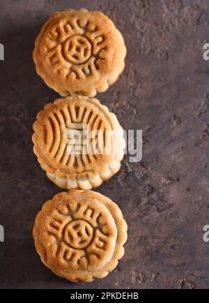 les gâteaux de lune sont un régal pour les vacances Banque D'Images