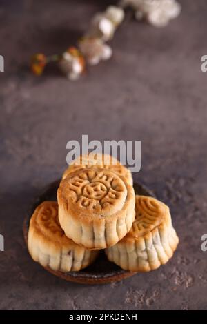 les gâteaux de lune sont un régal pour les vacances Banque D'Images