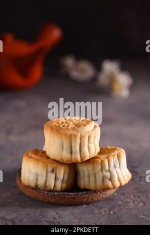 les gâteaux de lune sont un régal pour les vacances Banque D'Images