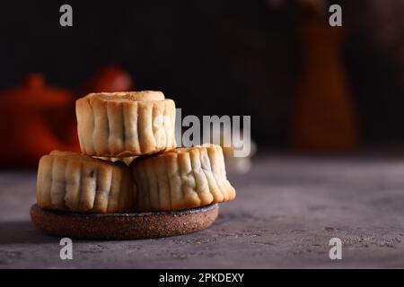 les gâteaux de lune sont un régal pour les vacances Banque D'Images