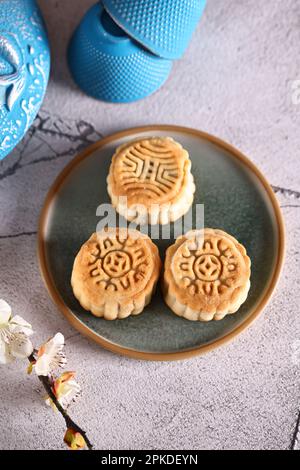 les gâteaux de lune sont un régal pour les vacances Banque D'Images