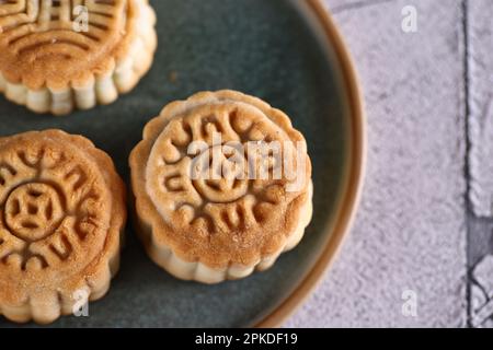 les gâteaux de lune sont un régal pour les vacances Banque D'Images