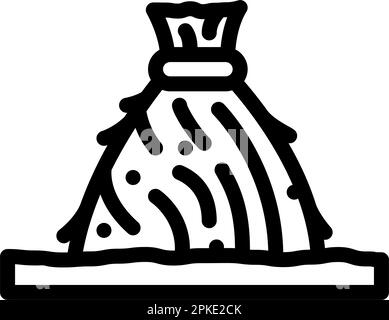 illustration vectorielle de l'icône représentant de grandes épis de feuilles de blé Illustration de Vecteur