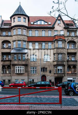 Immeuble d'appartements construit de 1910 à 1911 par l'architecte W & P Kind, Schmiljanstraße 5, Friedenau, Tempelhof-Schöneberg, Berlin Banque D'Images