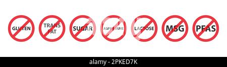 Stop signe avec la nature manger concept Illustration de Vecteur