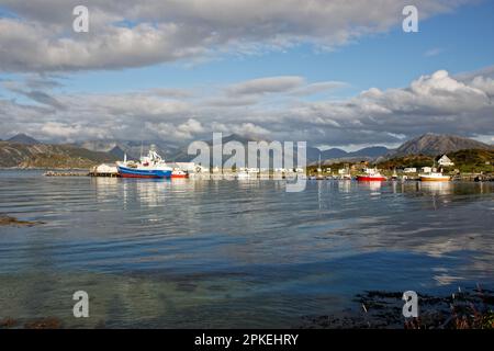 Un après-midi de fin d'été calme sur l'île de Sommarøy, en Norvège Banque D'Images