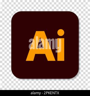 Vinnitsa, Ukraine - 30 décembre 2022: Icône du logo Adobe Illustrator Illustration de Vecteur