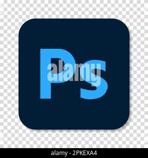 Vinnitsa, Ukraine - 30 décembre 2022 icône du logo Adobe Photoshop Illustration de Vecteur