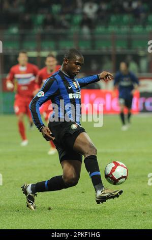 Milan, Italie, 24/10/2009 : Samuel ETO’o pendant le match Inter Catania Banque D'Images