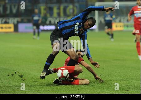 Milan, Italie, 24/10/2009 : Samuel ETO’o pendant le match Inter Catania Banque D'Images