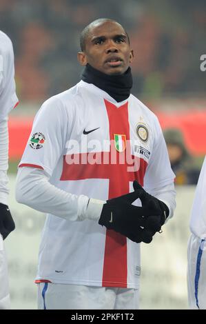 Milan, Italie, 20/12/2009 : Samuel ETO’o pendant le match Inter Lazio Banque D'Images