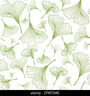 Motif fleuri vert feuilles sans couture. Arrière-plan des éléments floraux dessinés à la main. Pour les cartes, les invitations, enregistrez les cartes de date Illustration de Vecteur