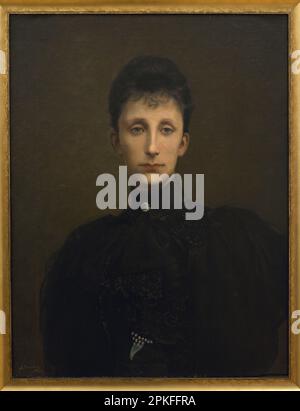 Marie Louise de Bourbon-Parme (1870-1899). Princesse consort de Bulgarie, épouse de Ferdinand I de Bulgarie. Maison de Bourbon-Parme. Maison de Saxe-Coburg-Gotha-Kohary. Portrait de la princesse Marie Louise par Ivan Dimitrov (1850-1944), 1900. Partie de la Collection du Tsar Ferdinand I. Galerie nationale d'art. Sofia. Bulgarie. Auteur: Ivan Dimitrov (1850-1944). Artiste bulgare. Banque D'Images