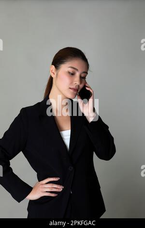 Portrait de la femme en costume Banque D'Images