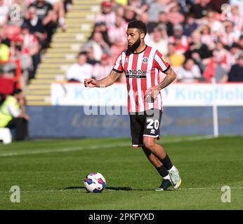 Bramall Lane, Sheffield, Royaume-Uni. 7th avril 2023. EFL Championship, Sheffield United versus Wigan Athletic ; Jayden Bogle of Sheffield United Credit: Action plus Sports/Alay Live News Banque D'Images