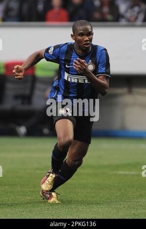 Milan, Italie, 24/03/2010 : Samuel ETO’o pendant le match Inter Atalanta Banque D'Images