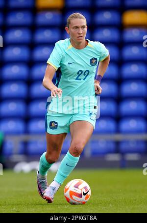 Claire Hunt en Australie lors d'un match international amical au Cherry Red Records Stadium de Londres. Date de la photo: Vendredi 7 avril 2023. Banque D'Images