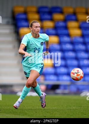 Claire Hunt en Australie lors d'un match international amical au Cherry Red Records Stadium de Londres. Date de la photo: Vendredi 7 avril 2023. Banque D'Images