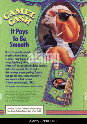Vintage 'Playboy' novembre 1991 magazine pub, USA Banque D'Images