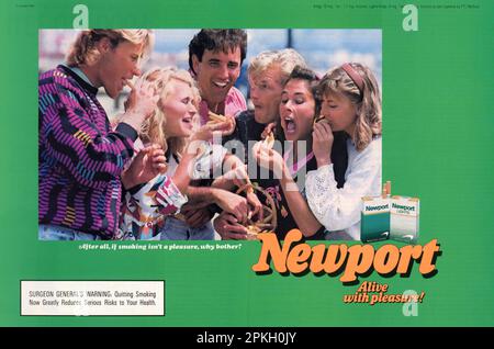 Vintage 'Playboy' novembre 1991 magazine pub, USA Banque D'Images
