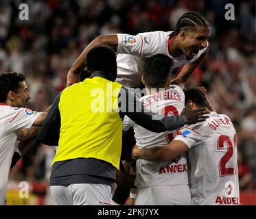 07/04/2023 JORNADA 28 LIGA SANTANDER ESTADIO SANCHEZ PIZJUAN SEVILLFC-RC CELTA DE VIGO.archsev Foto Manuel Gómez Banque D'Images