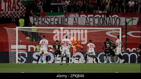 07/04/2023 JORNADA 28 LIGA SANTANDER ESTADIO SANCHEZ PIZJUAN SEVILLFC-RC CELTA DE VIGO.archsev Foto Manuel Gómez Banque D'Images