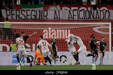 07/04/2023 JORNADA 28 LIGA SANTANDER ESTADIO SANCHEZ PIZJUAN SEVILLFC-RC CELTA DE VIGO.archsev Foto Manuel Gómez Banque D'Images