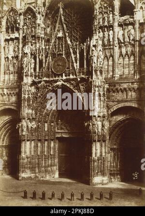 Cathédrale de Reims 1857 par Gustave de Beaucorps Banque D'Images