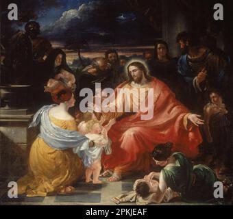 Christ Bénédiction des petits enfants 1837 par Benjamin Robert Haydon Banque D'Images