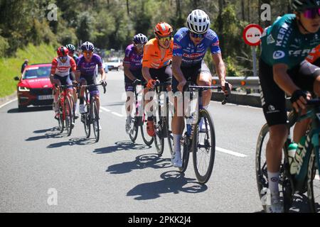 Amorebieta Etxano, Espagne. 07th avril 2023. Balkon de Bizkaia, Espagne, 07 avril 2023: Le cavalier Alpecin-Deceuninck, Robert Stannard pendant la phase 5th du pays basque Itzulia entre Ekin et Amorebieta-Etxano, sur 07 avril 2023, dans le Balkon de Bizkaia, Espagne. (Photo d'Alberto Brevers/Pacific Press) crédit: Pacific Press Media production Corp./Alamy Live News Banque D'Images