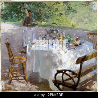 Heure du petit déjeuner 1887 par Hanna Pauli Banque D'Images