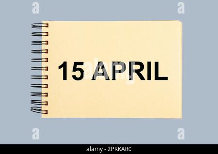 15 avril, États-Unis concept de date limite de déclaration d'impôt annuel. Banque D'Images