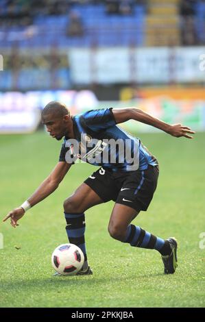 Milan, Italie, 20/03/2009 : Samuel ETO’o pendant le match Inter Lecce Banque D'Images