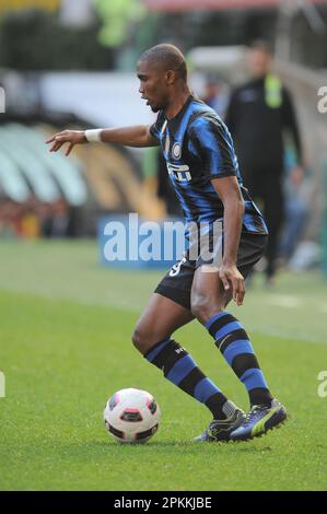 Milan, Italie, 20/03/2009 : Samuel ETO’o pendant le match Inter Lecce Banque D'Images