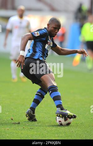 Milan, Italie, 20/03/2009 : Samuel ETO’o pendant le match Inter Lecce Banque D'Images