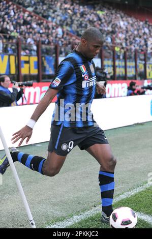 Milan, Italie, 20/03/2009 : Samuel ETO’o pendant le match Inter Lecce Banque D'Images