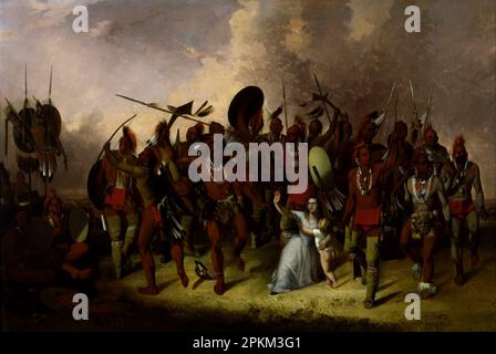 Osage scalp Dance 1845 par John Mix Stanley Banque D'Images