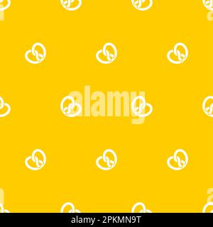 Motif Bretzel sans coutures. cuisine allemande de boulangerie. Texture vectorielle Illustration de Vecteur