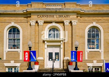 Gulfport Arts Center est situé dans l'ancienne bibliothèque publique du comté de Gulfport-Harrison (ancienne bibliothèque Carnegie) à Gulfport, Mississippi. Banque D'Images