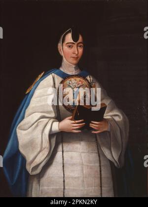 Portrait de sœur María Antonia del Corazón de Jesús 1814 par Jose Maria Vazquez Banque D'Images