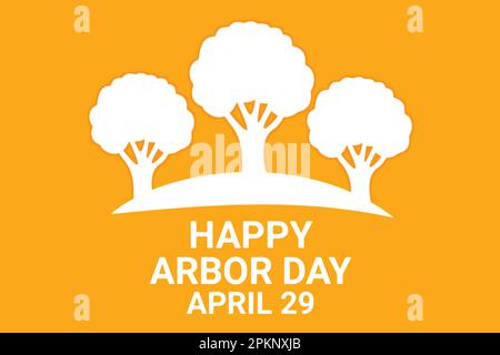 Happy Arbor Day concept avec conception d'arbre, illustration vectorielle 10 eps graphique. Illustration de Vecteur