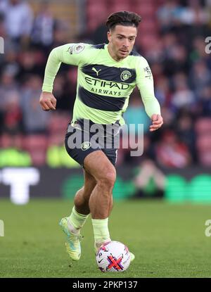 Southampton, Royaume-Uni. 8th avril 2023. Jack Grealish de Manchester City pendant le match de la première ligue au stade St Mary's, à Southampton. Le crédit photo devrait se lire: Paul Terry/Sportimage crédit: Sportimage/Alay Live News Banque D'Images