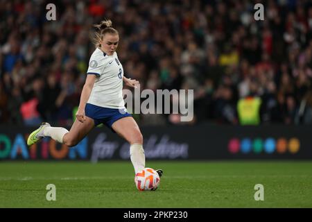 Georgia Stanway (E) au match de l'UEFA Women's Finalissima 2023 de l'Angleterre contre le Brésil au stade Wembley, Londres, Royaume-Uni, le 6th avril 2023. Banque D'Images