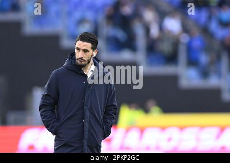 Pendant les 29th jours de la série A Championship entre S.S. Lazio vs Juventus F.C. sur 8 avril 2023 au Stadio Olimpico à Rome, Italie. Banque D'Images