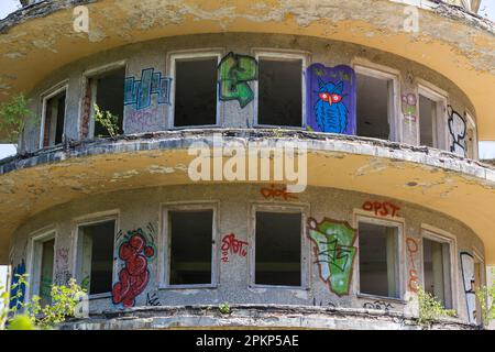 Decay FDGB Holiday Home Fritz Heckert Gernrode Harz Mountains Banque D'Images