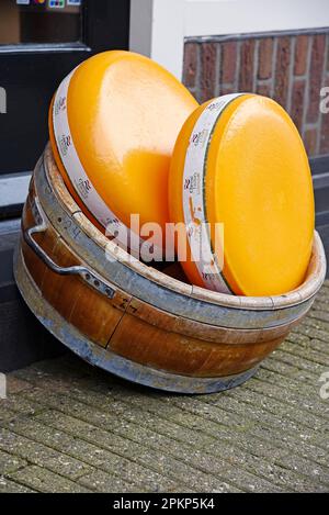 Roue à fromage, Hollande, magasin de fromage, Edam, fromage, Volendam, Edam, Hollande-du-Nord, pays-Bas Banque D'Images