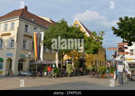 Vieille ville, Bayreuth, Bavière, Allemagne, Europe Banque D'Images