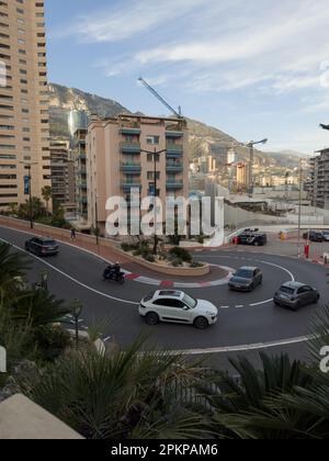 MONTE CARLO, MONACO - VERS MARS 2023 : Fairmont curve à Monte Carlo, Monaco au printemps, contenu voyage Banque D'Images