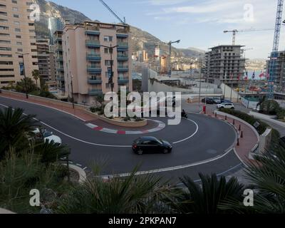 MONTE CARLO, MONACO - VERS MARS 2023 : Fairmont curve à Monte Carlo, Monaco au printemps, contenu voyage Banque D'Images
